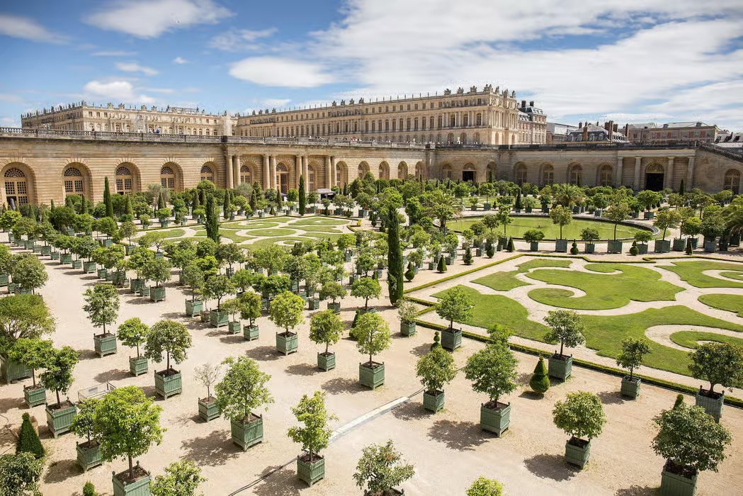 The Orangery and its parterres